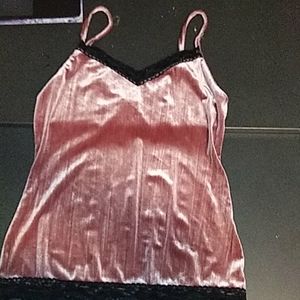 Off Pink velvet tank